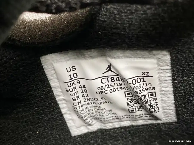 Boostmaster lin x Off-White Black Air CT8480-001 Jordan 5 0505